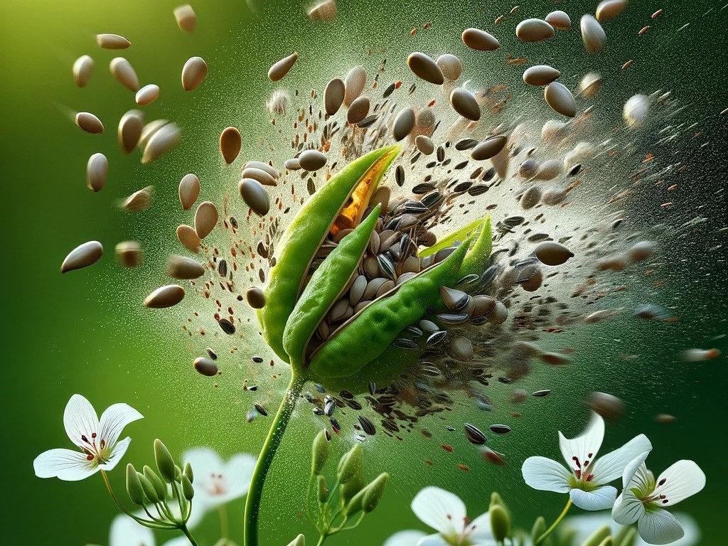 Bei einigen Pflanzenarten platzen die Schoten explosionsartig auf und die Samen werden herauskatapultiert (Symbolbild). (Bildquelle: © Pflanzenforschung.de)