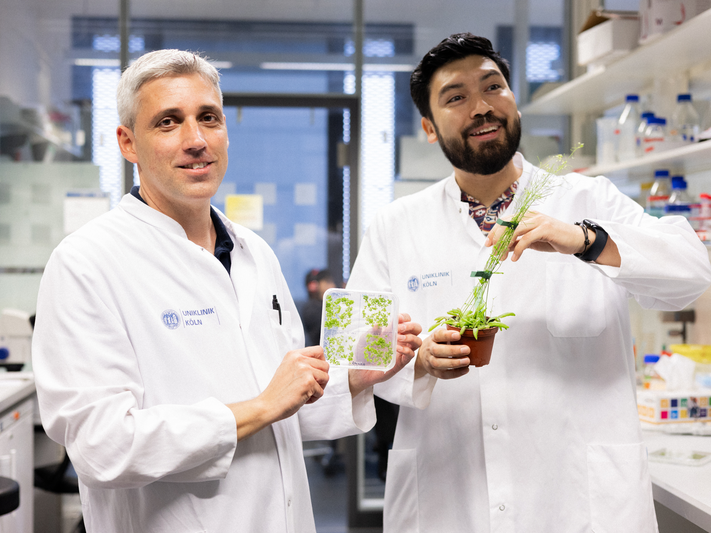 Dr. Ernesto Llamas und Professor Dr. David Vilchez hoffen, dass ihre Entdeckung eines Tages zur Therapie von Huntington und ähnlichen Erbkrankheiten eingesetzt werden kann.
