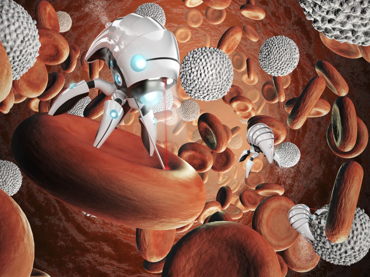 Physiker haben einen großen Schritt bei der Entwicklung künftiger Nanobots getätigt, die wie im Bild zu sehen vielleicht einmal zu medizinischen Zwecken eingesetzt werden könnten. (Bildquelle: © iStock.com/GuidoVrola)