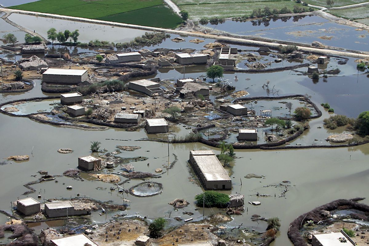 Überschwemmungen führen, wie hier in Pakistan, immer wieder zu großen Ernteausfällen.