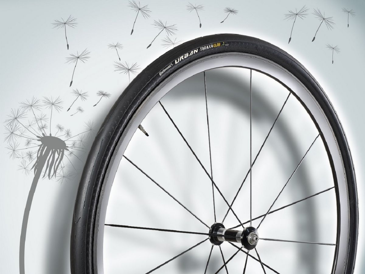 Der Urban Taraxagum von Continental ist der erste in Serie gefertigte Fahrradreifen aus Löwenzahn-Kautschuk.
