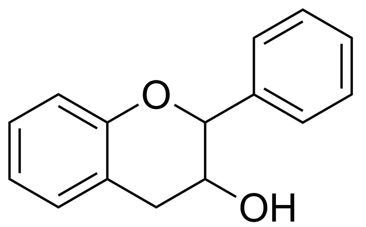 Flavan-3-ol, der Grundkörper von Catechinen. Es handelt sich um polyphenolische Pflanzenmetaboliten aus der Gruppe der Flavonoide und zählen zu den sogenannten sekundären Pflanzenstoffen. Sie besitzen ein hohes antioxidatives Potentials.
