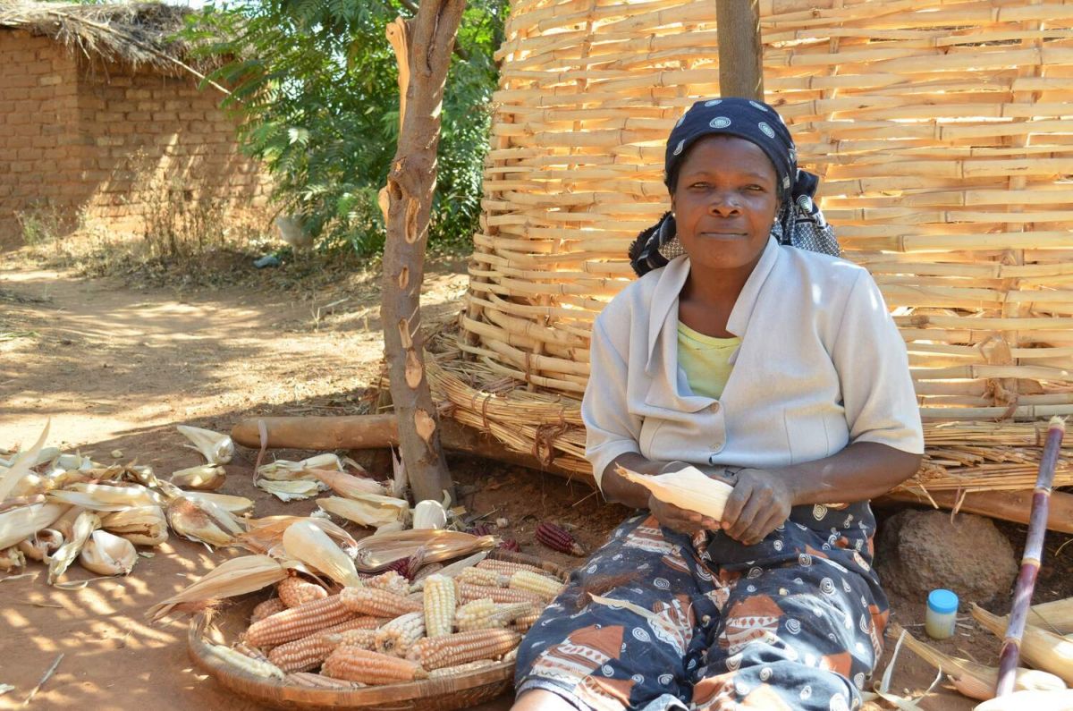Maiszubereitung im ländlichen Malawi: Grundnahrungsmittel enthalten häufig nur wenig Mikronährstoffe.
