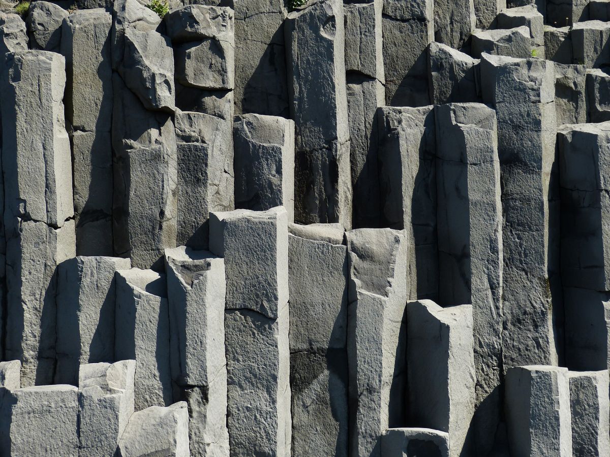 Basaltsäulen in Island.